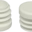 Tapones tubo plástico blanco RAL 9010 paquete 40