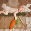 Traje conejo Pascua bebé recién nacido gorro pañal zanahoria