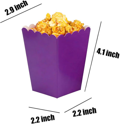 Cajas de palomitas mini para fiestas, cumpleaños, bodas, paquete de 36