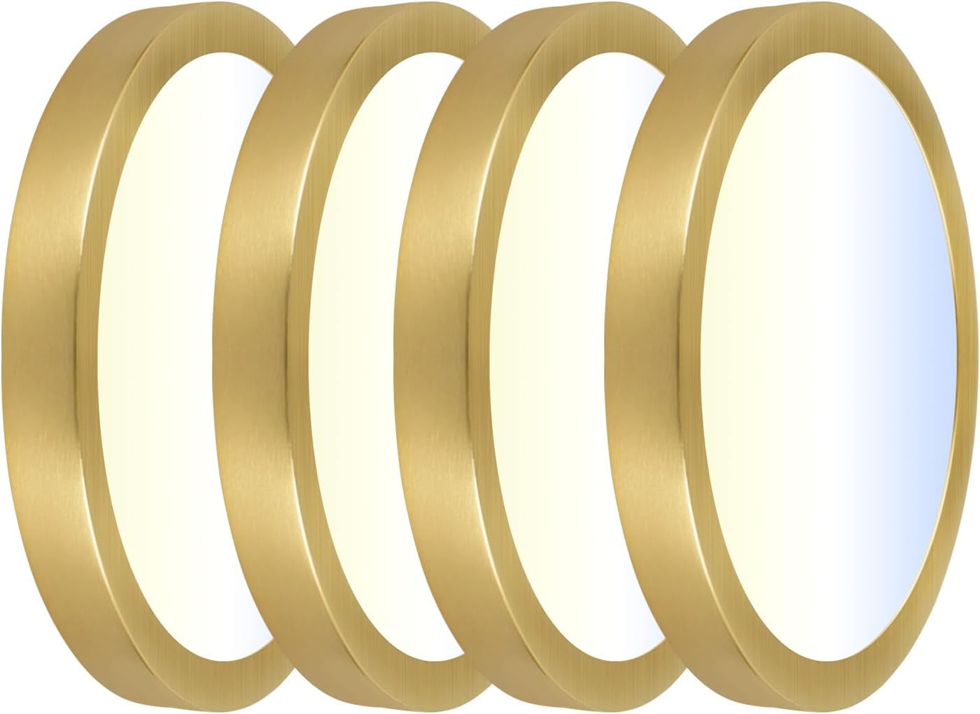 4 Lámparas LED Techo Regulables 9pulg 3CCT Dorado