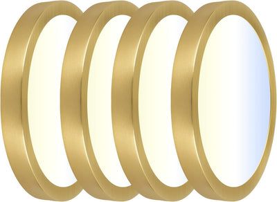 4 Lámparas LED Techo Regulables 9pulg 3CCT Dorado