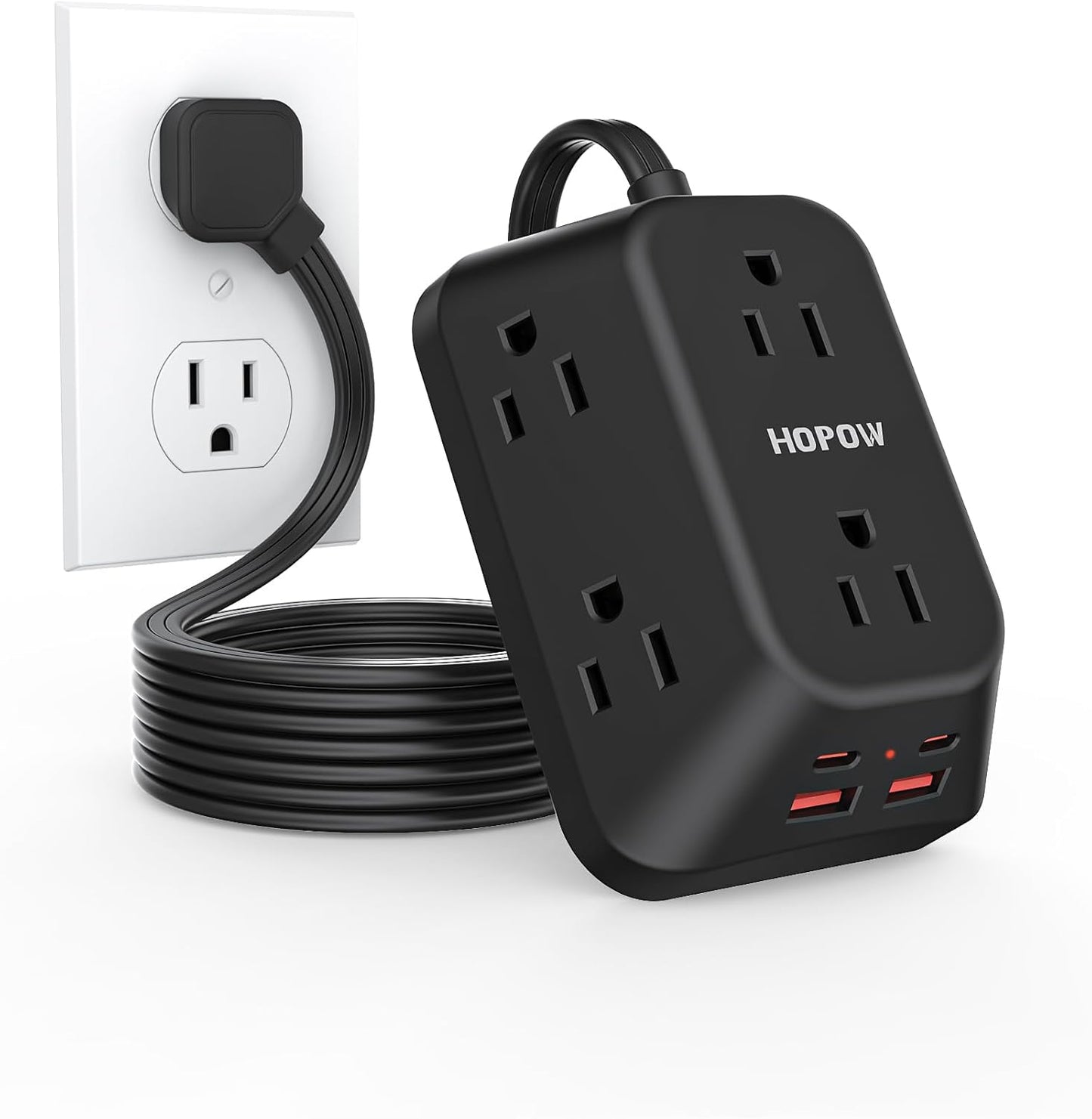 Tira alimentación 6 pies 6 salidas 4 USB-C