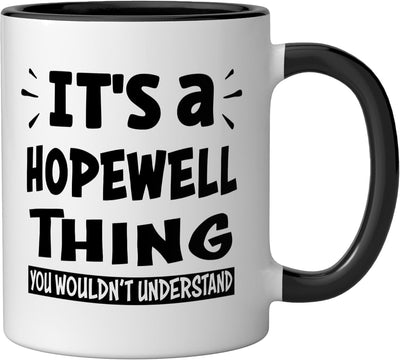 Taza cerámica Hopewell Lovers Thing You Wouldn't Understand negra/blanca