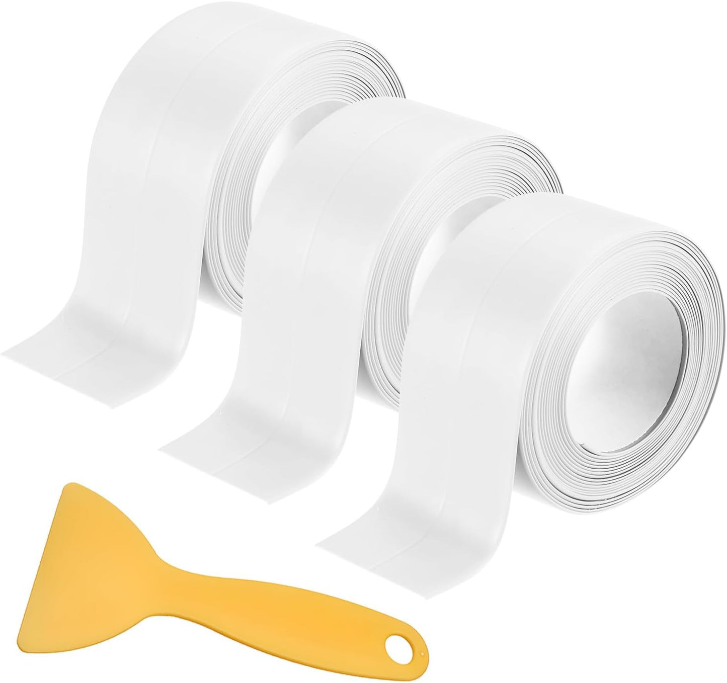 3 Rollos Cinta Calafateo Autoadhesiva Impermeable Blanco