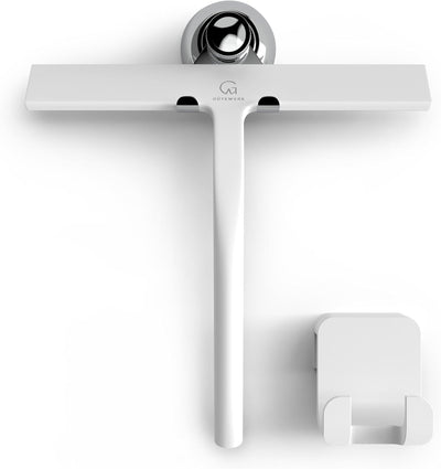 Escobilla silicona para vidrio puerta baño 9pulg blanco
