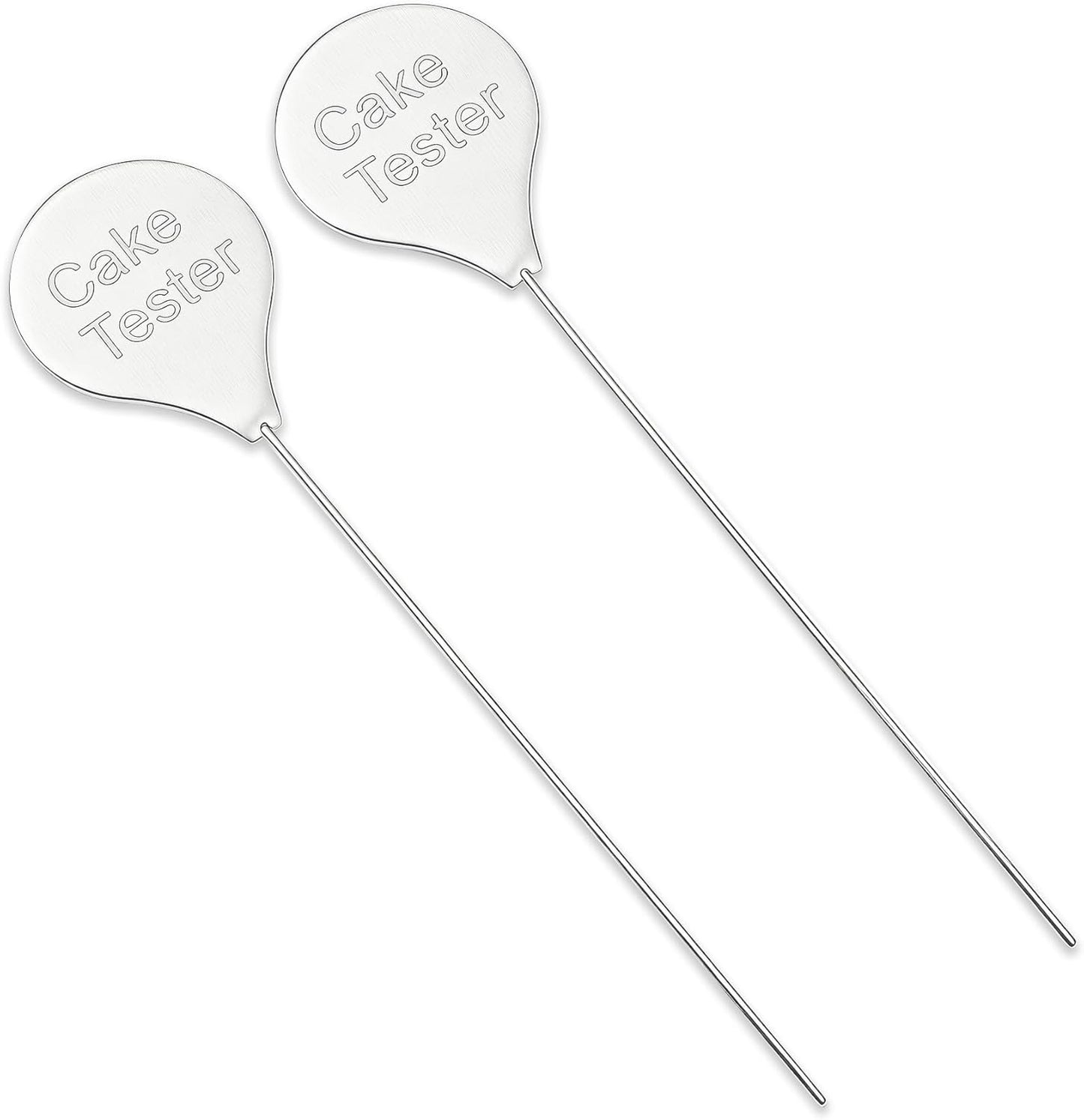 2 Probadores Pasteles Acero Inox 7.6pulg Reutilizables