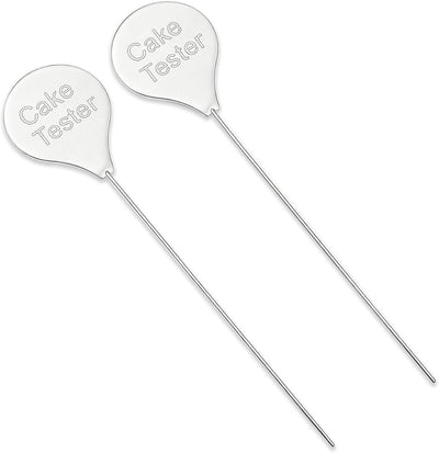 2 Probadores Pasteles Acero Inox 7.6pulg Reutilizables
