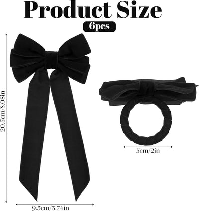 Servilleteros de lazo terciopelo burdeos y negro elegante