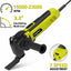 Herramienta oscilante eléctrica 7 vel 26 accesorios verde