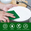 80 Almohadillas Fregar Platos 4x6pulg Reutilizables Color Verde