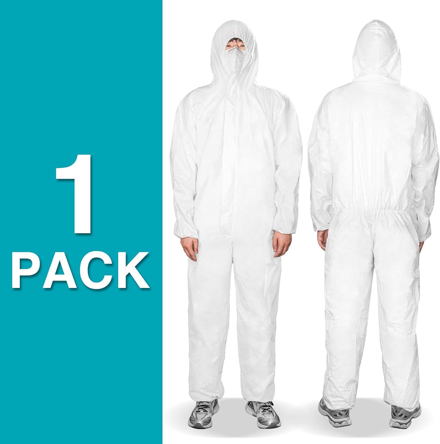 Trajes Hazmat descartables con elásticos 4 tallas