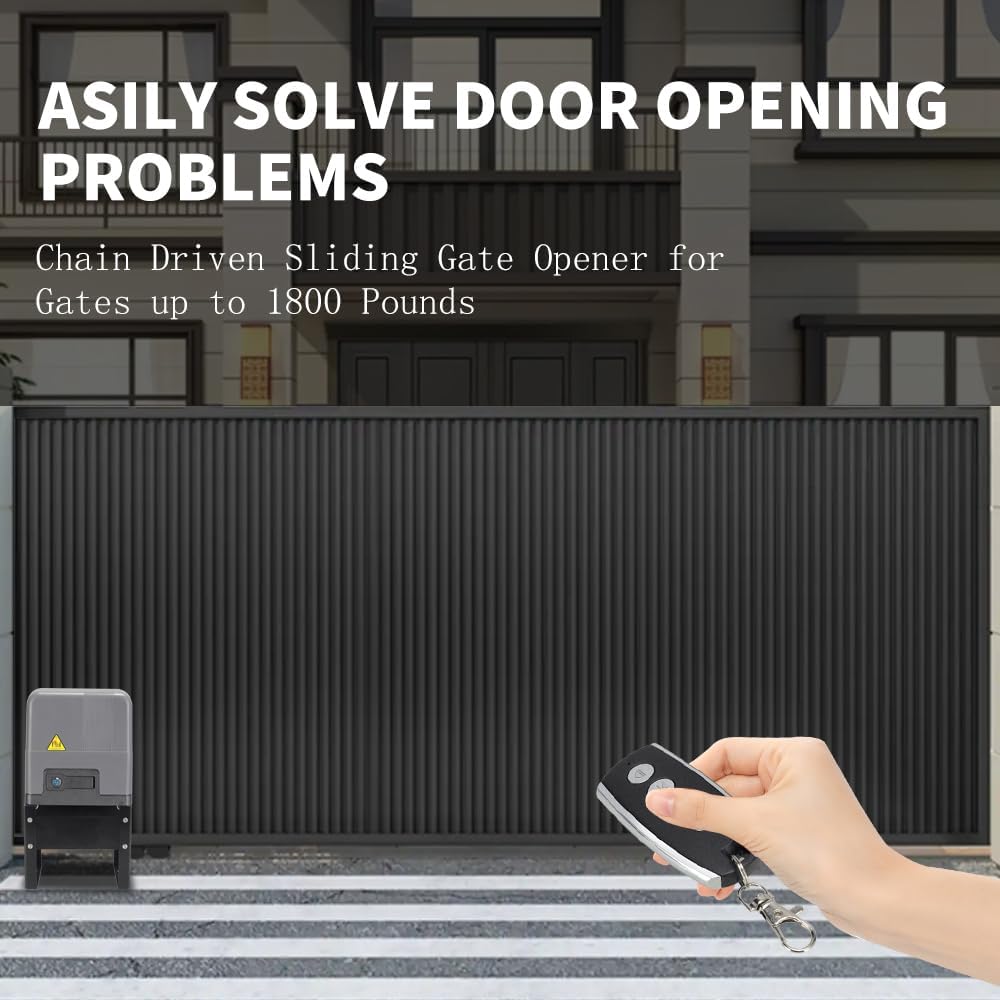 Abridor puerta corredera WiFi 4 controles motor eléctrico