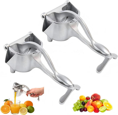 Exprimidor de frutas de aluminio sin BPA con agarre ergonómico
