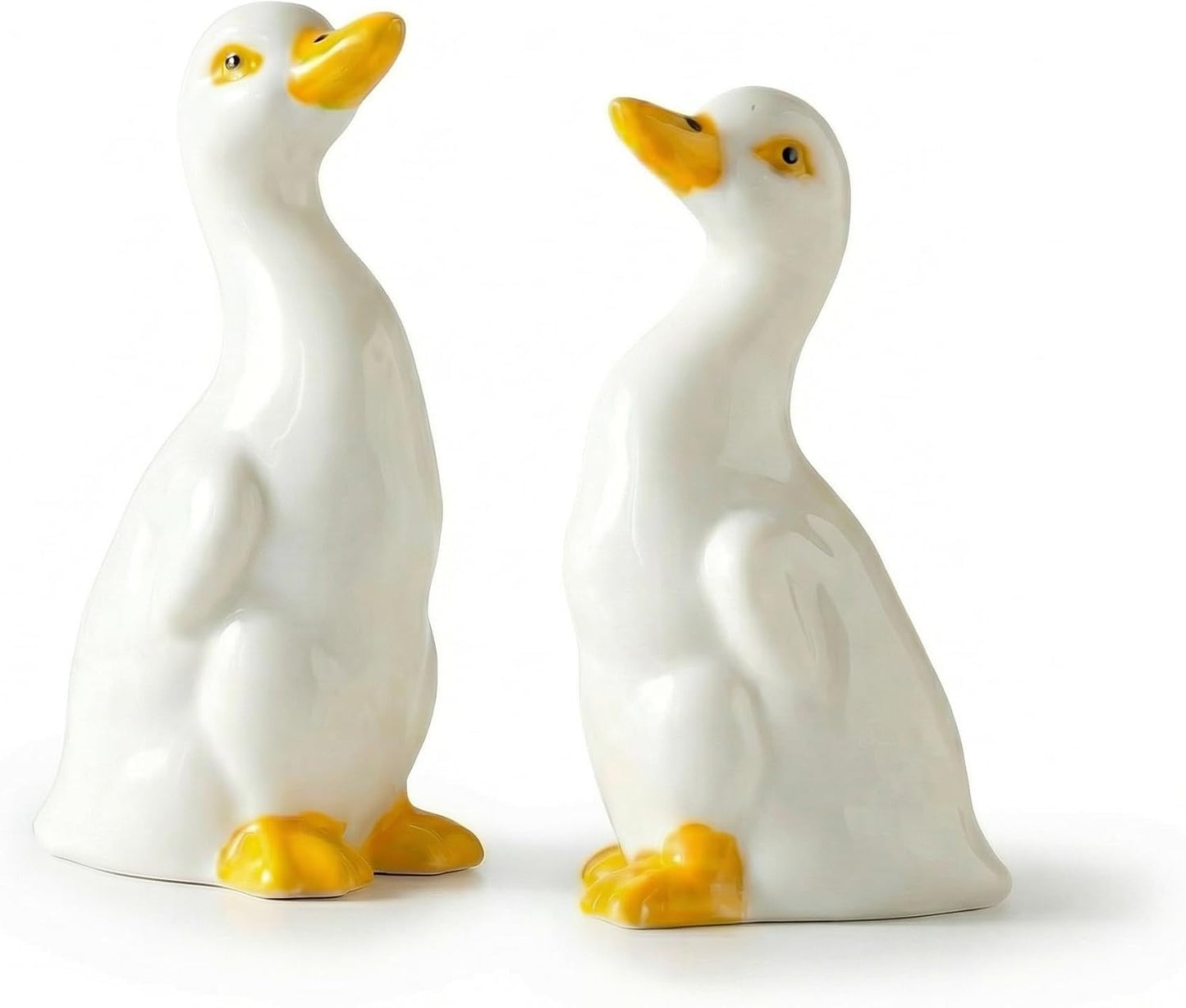 Set 2 Tapas Perno Inodoro Cerámica Pato Decorativo