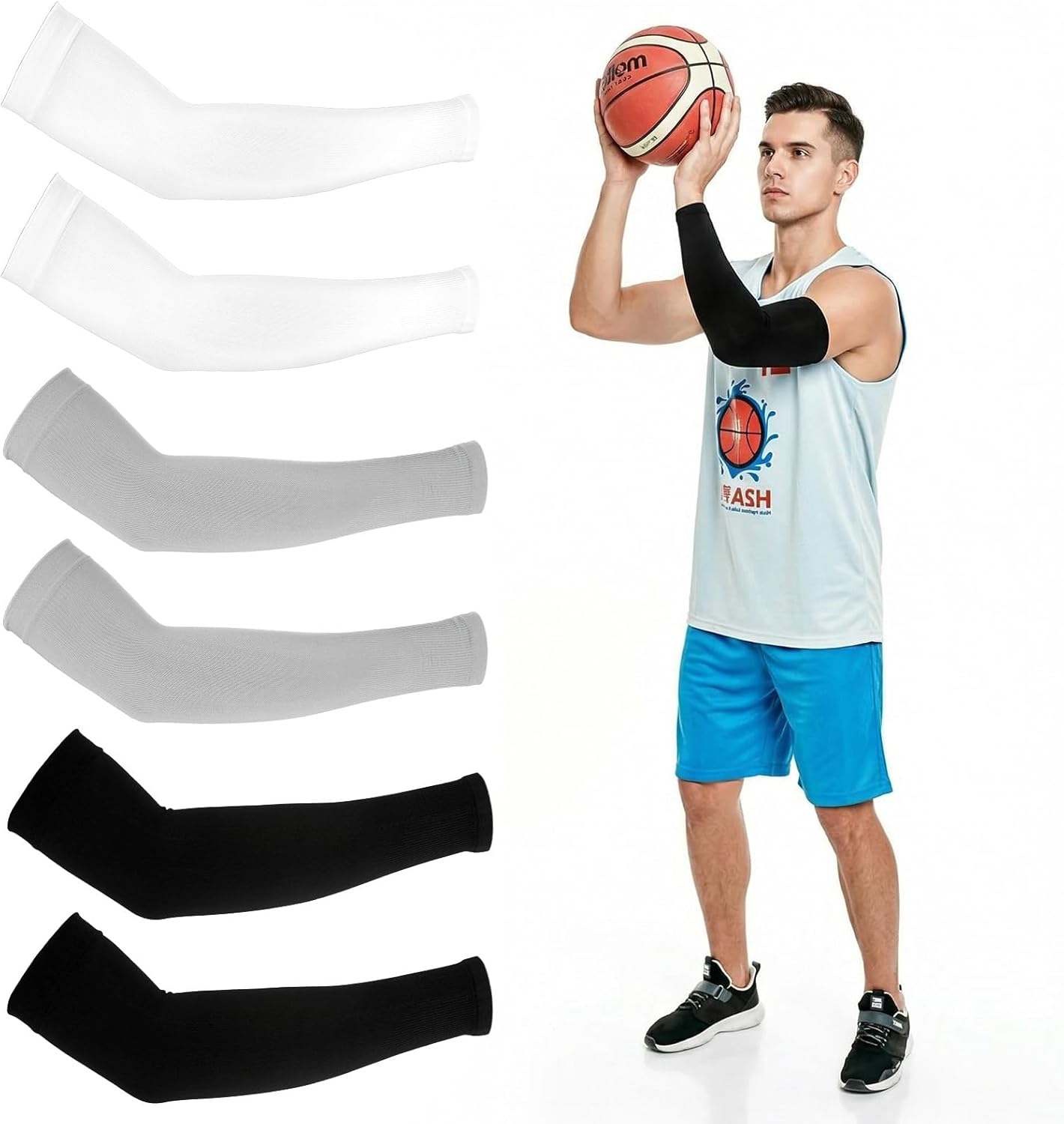 Mangas compresivas UV niños deporte exterior