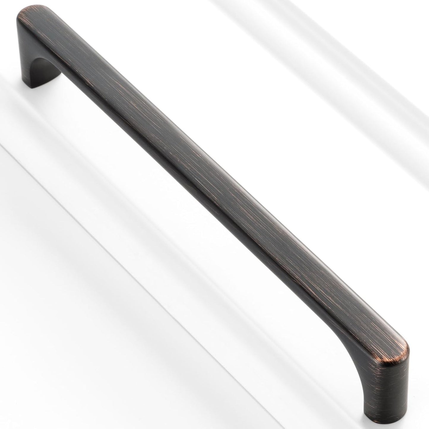 10 Tiradores Bronce Cepillado 6-1/4pulg para Cajones Cocina