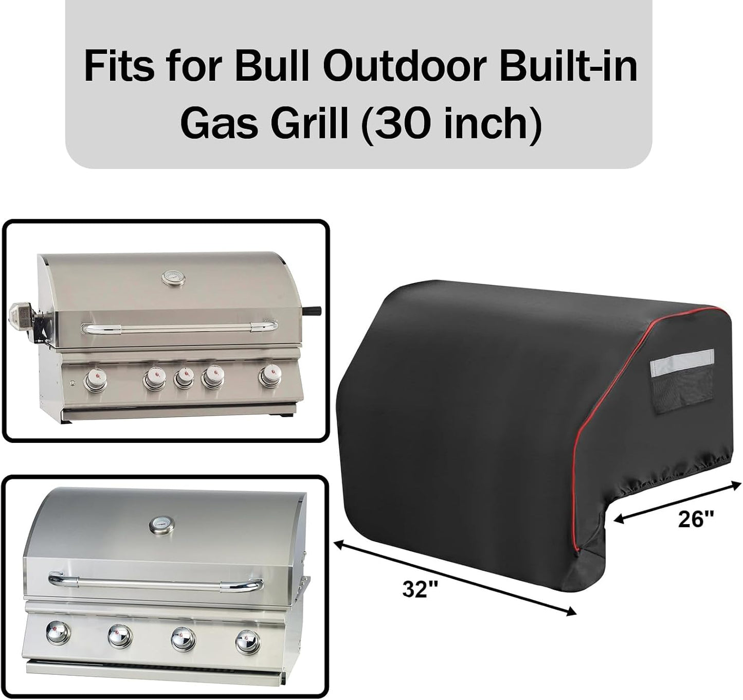 Cubierta parrilla Bull 45005 32pulg al aire libre