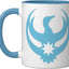 Taza de cerámica Rebel Loon Minnesota Simple azul y blanco