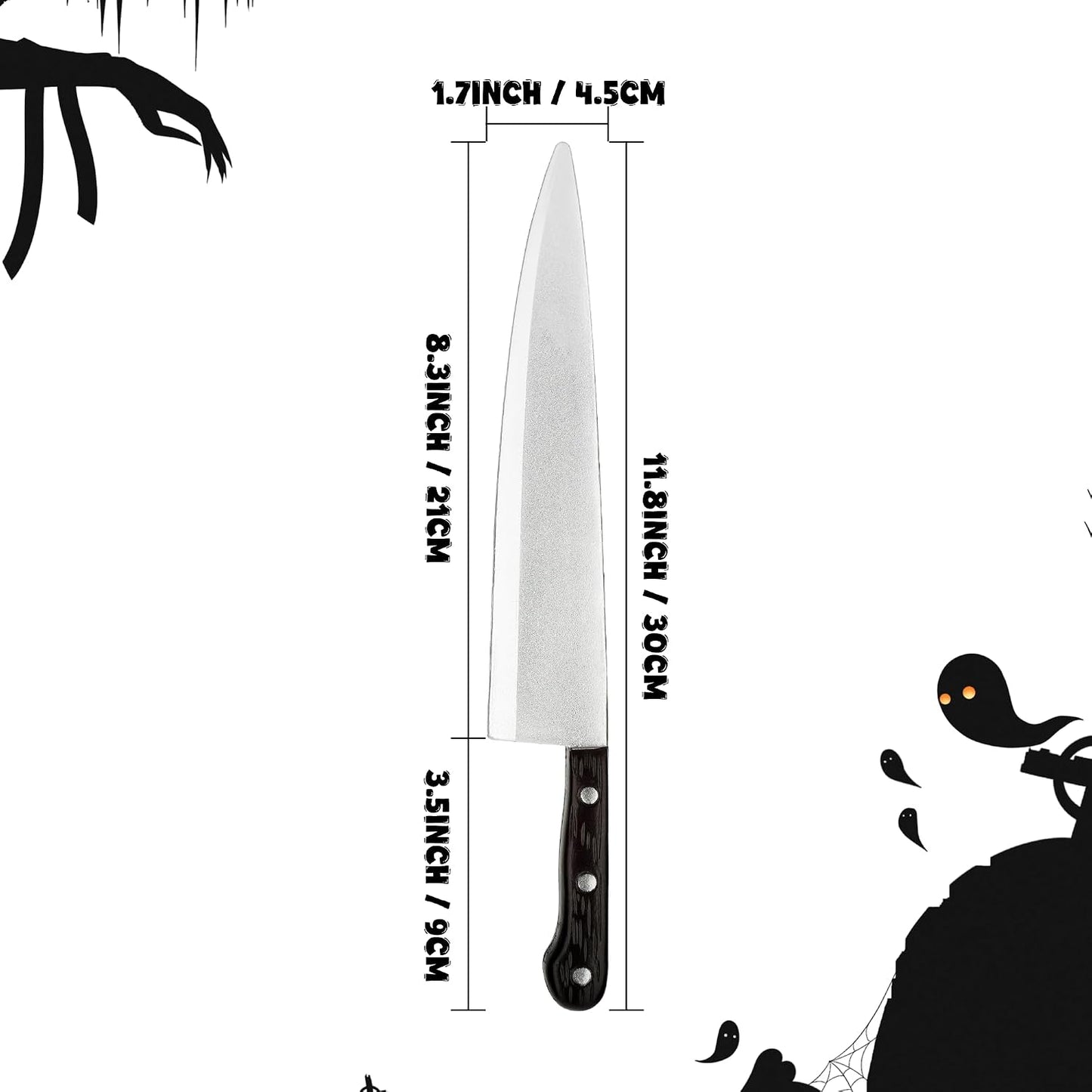 Cuchillo falso para cosplay y juegos de rol