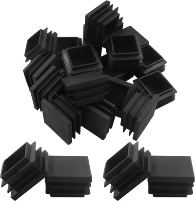 30 Tapones Plástico 1-1/4pulg Insertos Tubo Negro