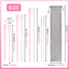 6 Popotes Silicona Antiarrugas 20/30/40oz Rosa