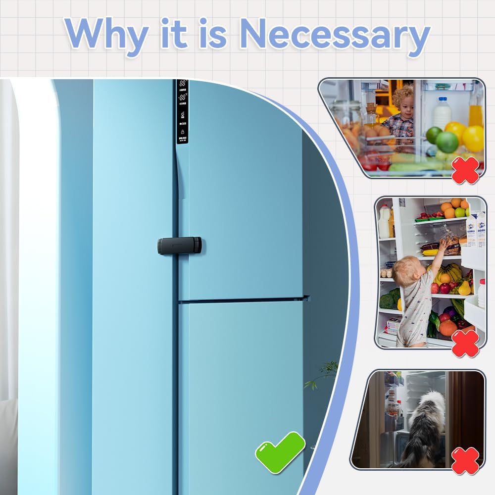 Cerradura francesa seguridad puerta refrigerador para bebés