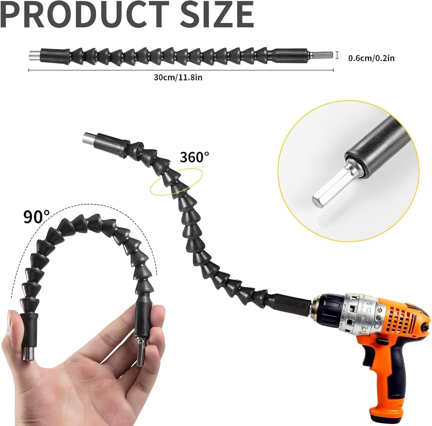 Set 17 Pzas Broca Flexible Eje 360°