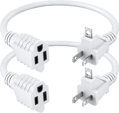 Adaptador 2 a 3 clavijas con cable extensión ignífugo 16 AWG