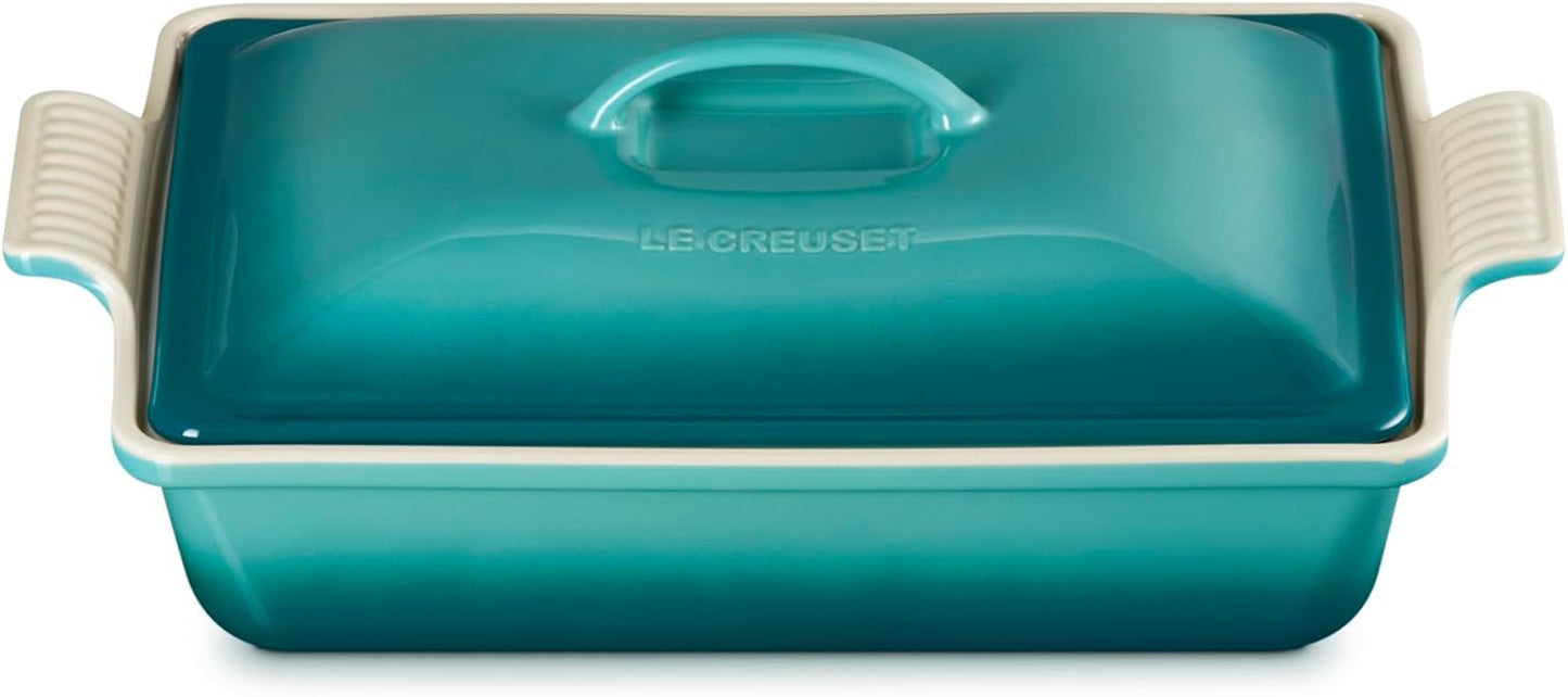 Cacerola Rectangular Le Creuset 4qt Cubierta Riviera