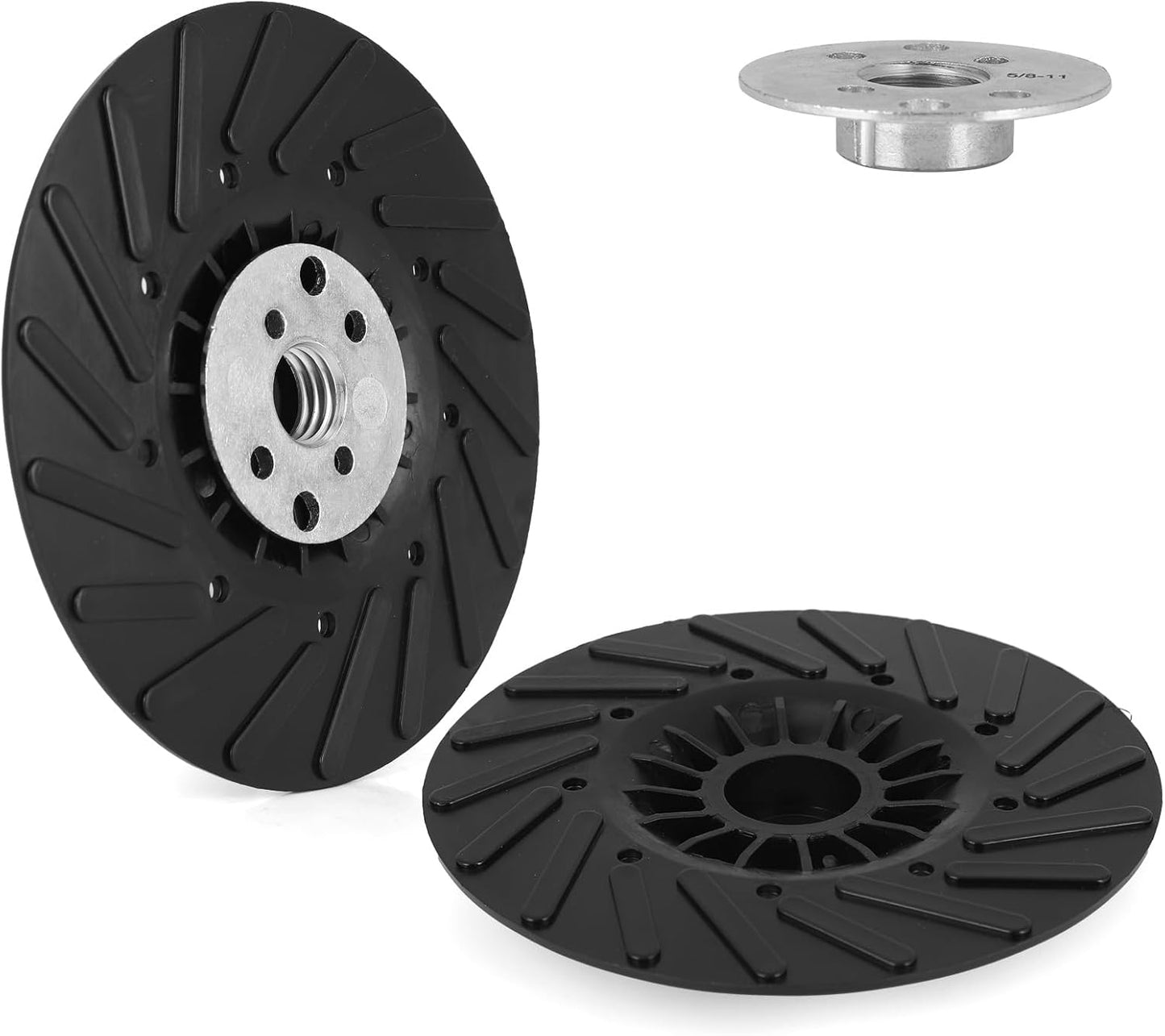 Almohadillas respaldo amoladora 4.5pulg rosca 5/8-11 antiderrap