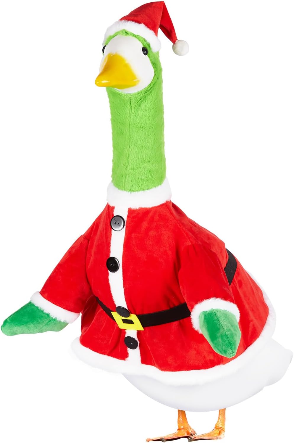 Traje ganso Navidad disfraz Papá Noel 23pulg verde