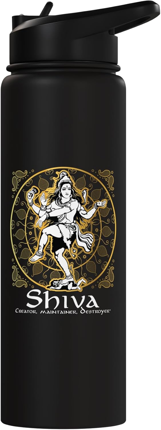 Botella de agua acero inoxidable sin BPA dios hindú Shiva
