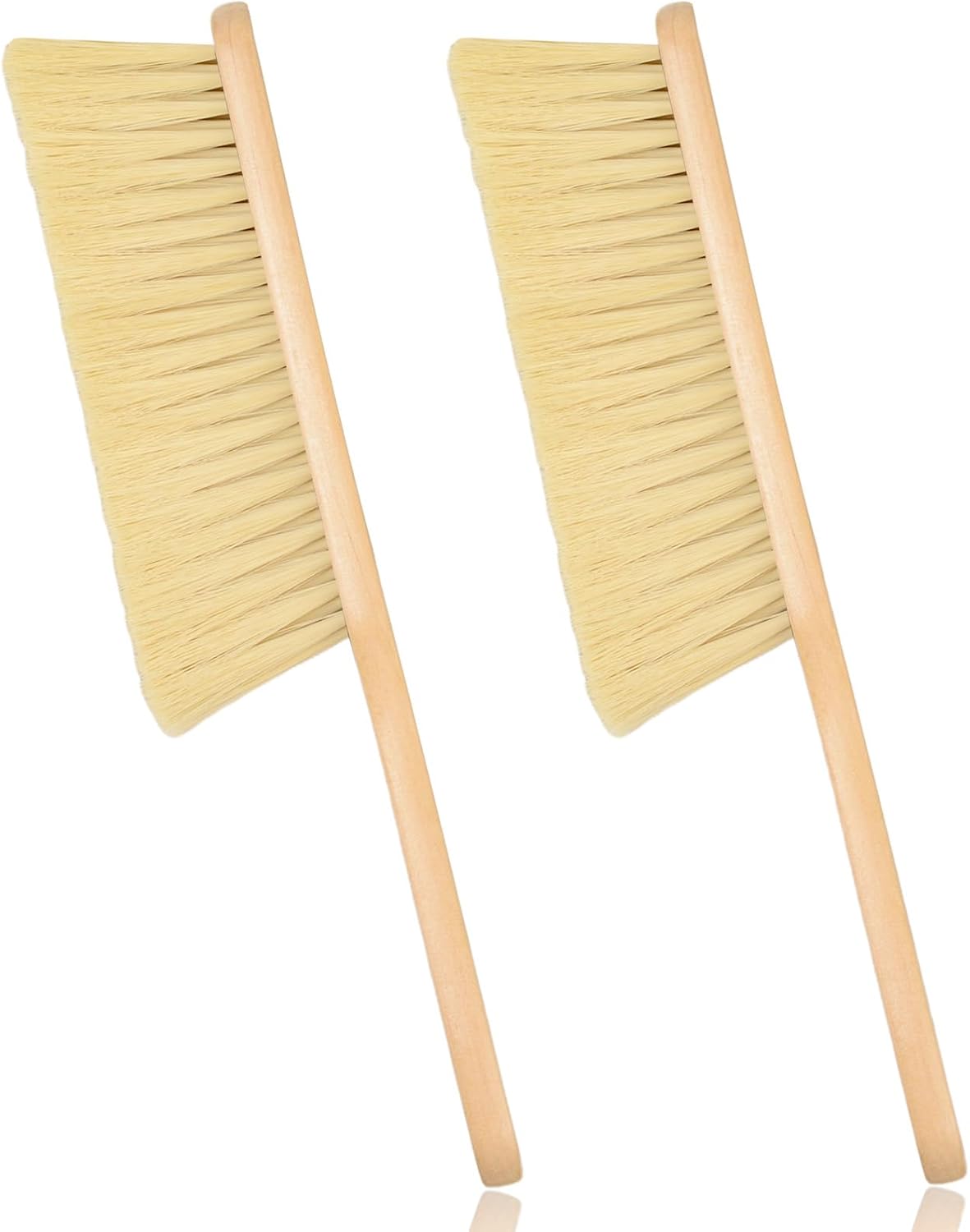 2 Pzas Cepillo Polvo Madera Mango Largo para Hogar