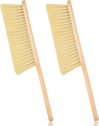 2 Pzas Cepillo Polvo Madera Mango Largo para Hogar