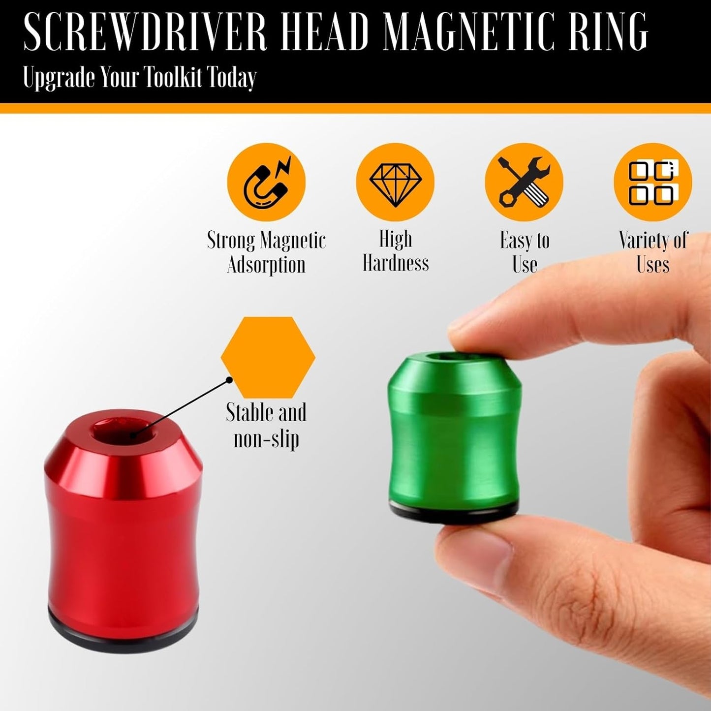 Anillo magnético soporte universal para herramientas azul verde