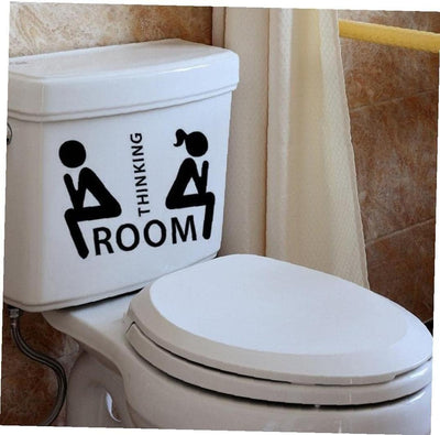 Adhesivos para baño humorísticos de toilet thinking