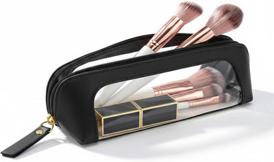 Bolsa organizadora transparente para brochas y labial