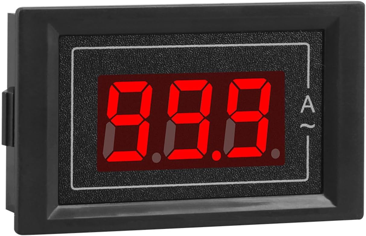 Paquete 2 Amperímetros Digitales 2en1 Panel Rango CA 0-99.9A Led Ct