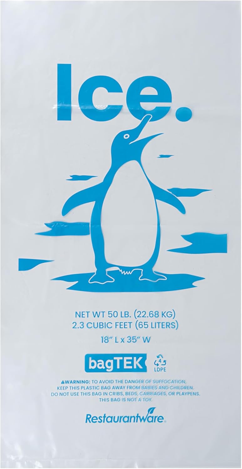 Bolsas hielo plástico 100 pzas resistente congelador