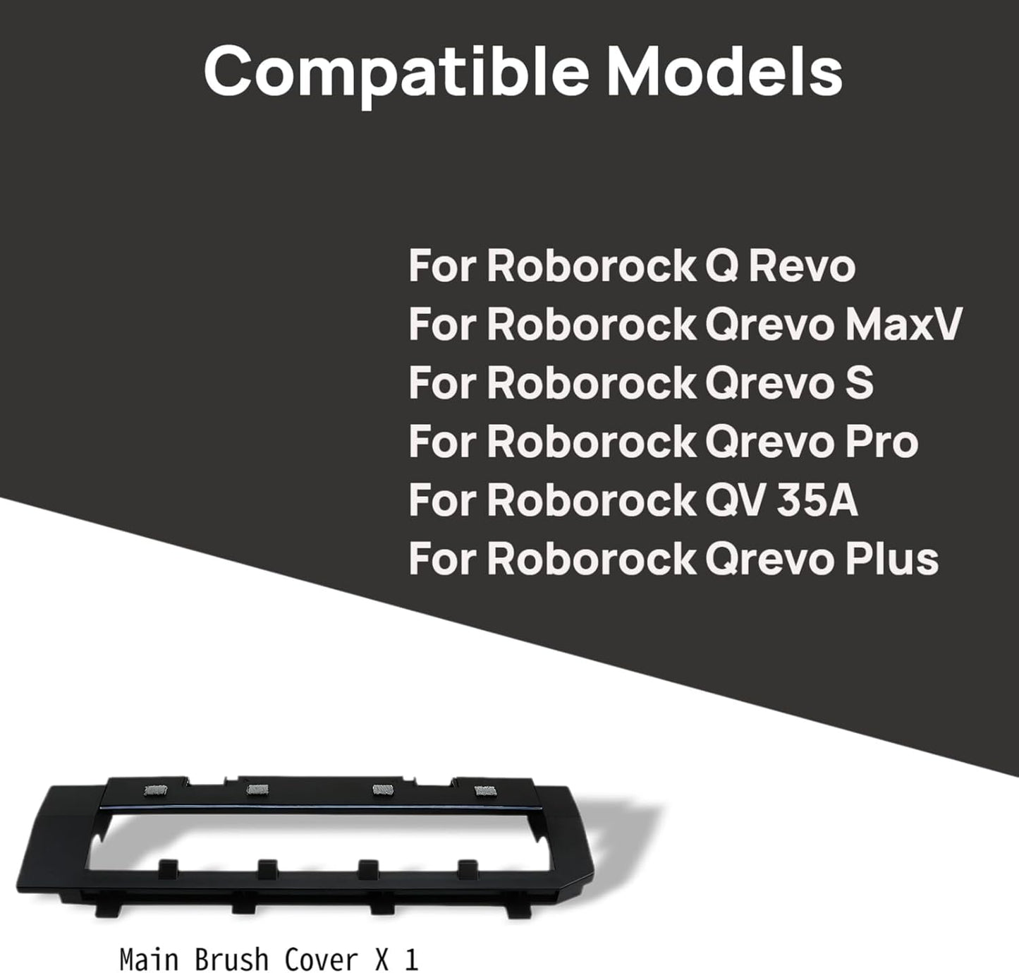 Cubierta repuesto cepillo Roborock Qrevo MaxV Pro