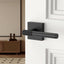 2 Pzas Manijas Puerta Falsa Negra Decorativa