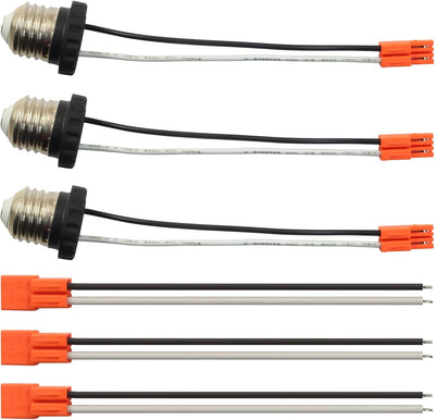 6 Adaptadores Enchufe E26 Base Macho Rosca Bombilla Led