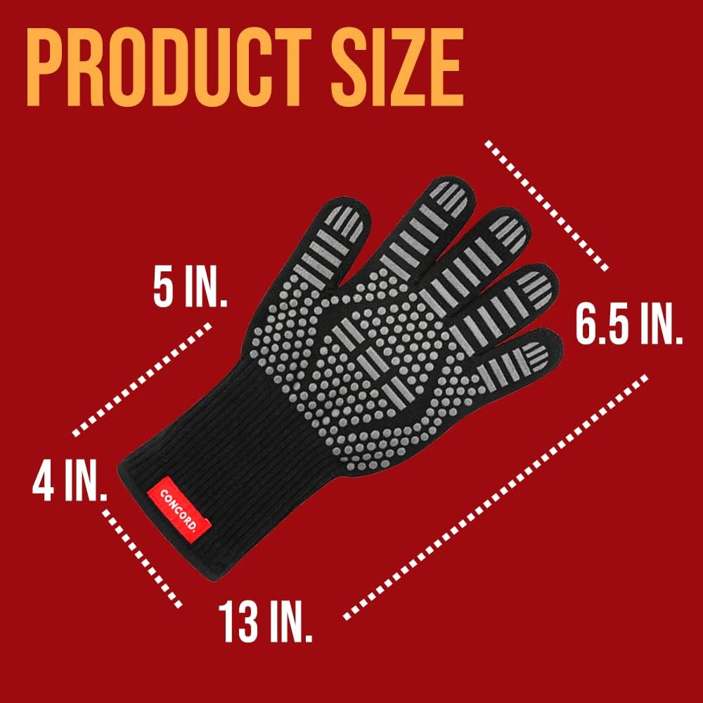 Guantes parrilla a prueba de calor hasta 1500°F
