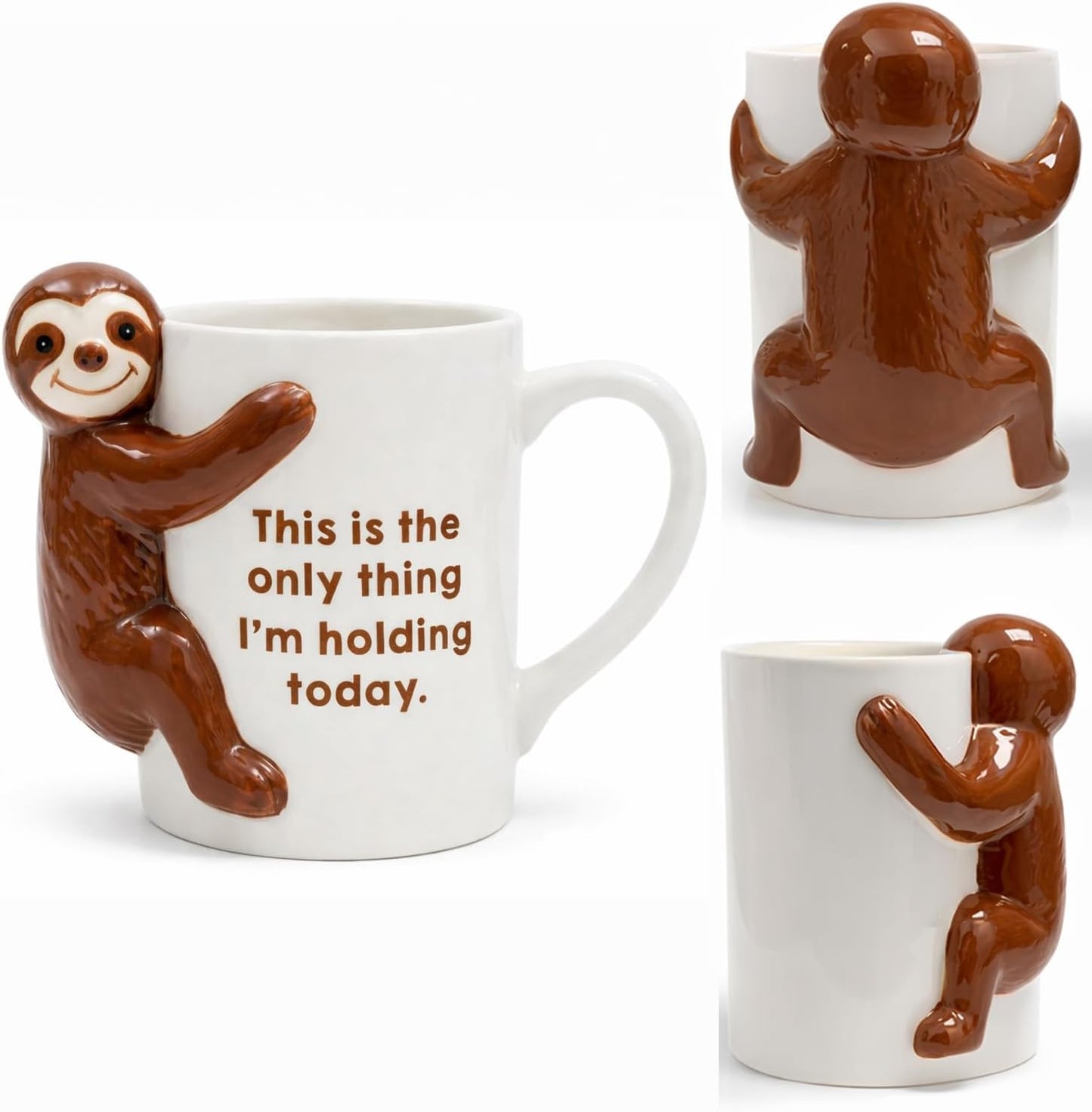 Taza de café con diseño de perezoso, regalo divertido para oficina