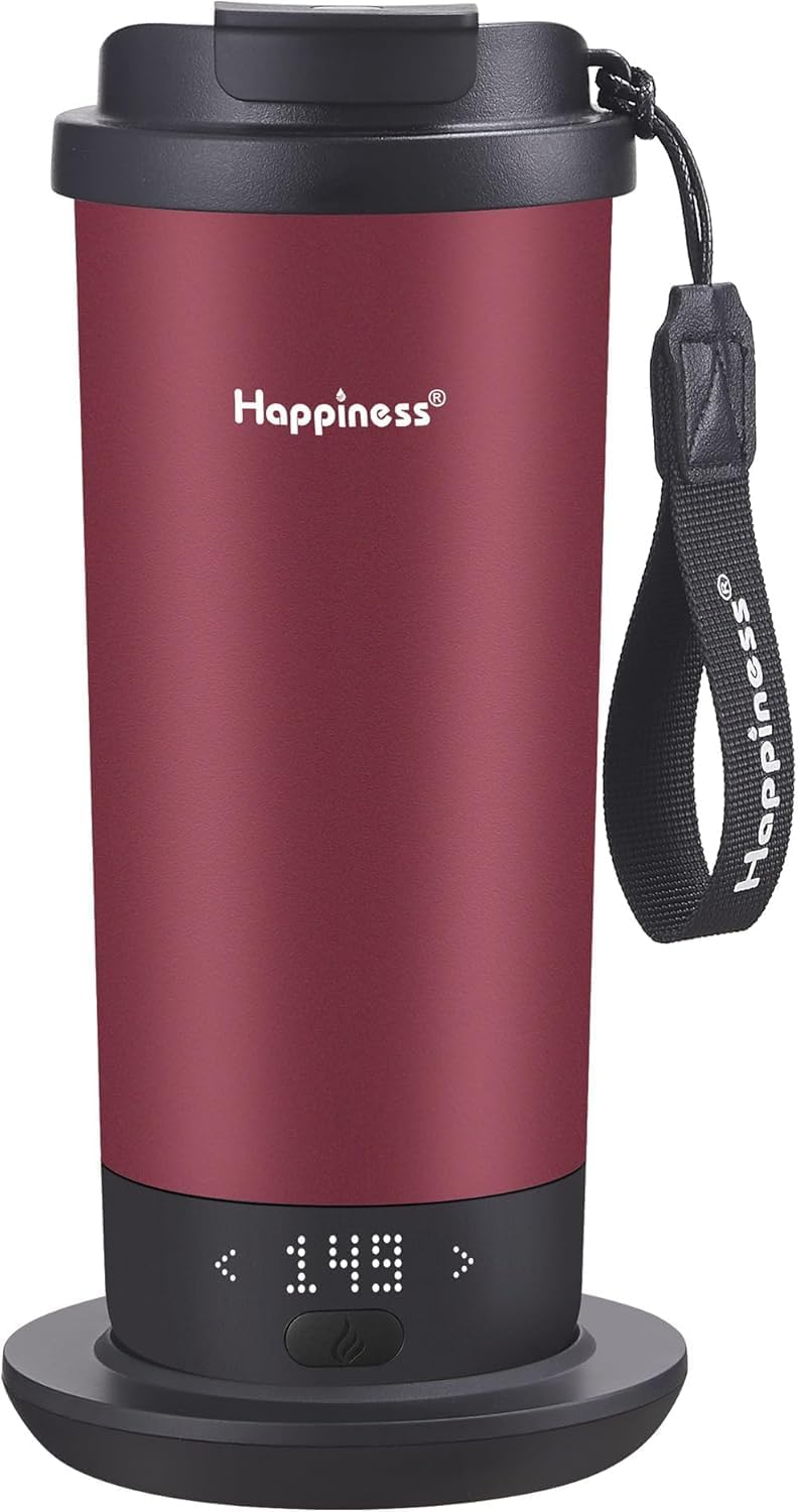 Taza viaje autocalentable 18oz con control temperatura