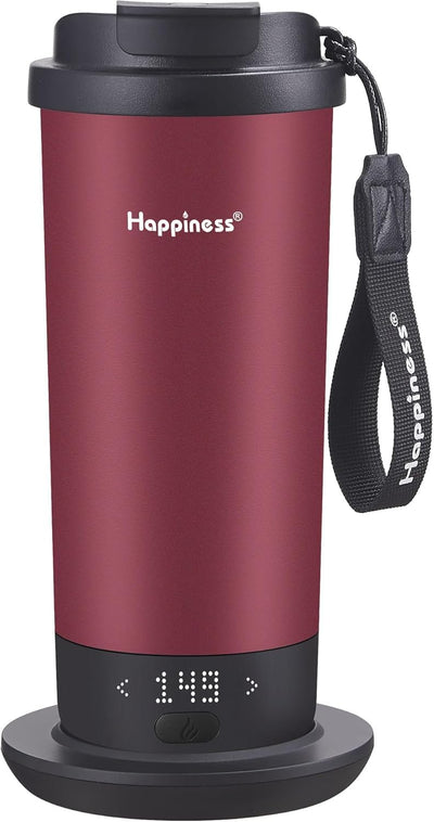 Taza viaje autocalentable 18oz con control temperatura