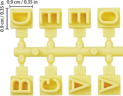 Sellos de letras y números para decorar galletas y pasteles