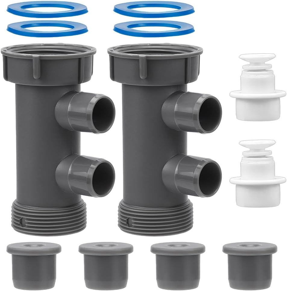 2 Set Conectores Tubo Drenaje Fregadero 1-1/2pulg