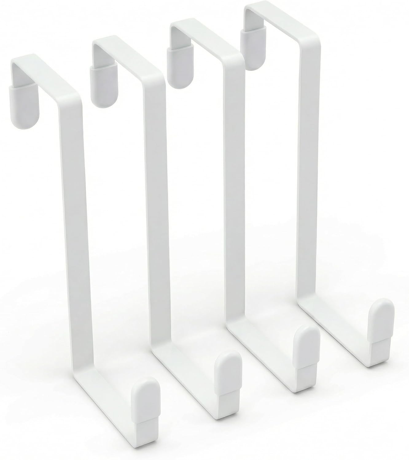 Set 4 Ganchos Colgar Ropa Toallas Abrigos Blanco 7.8pulg