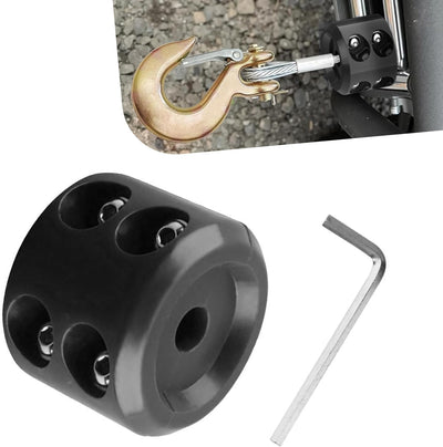 Tapón gancho cabrestante goma abs. golpes con tuercas acero inox